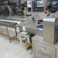 Machine d'emballage de sacs à oreiller Langtai pour mini-glaces, biscuits, bonbons, en-cas, emballage en flux avec imprimante de date