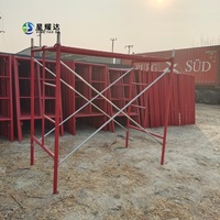 Andamios de Estructura en H Ligeros para Construcción, Andamios para Exteriores con Recubrimiento en Polvo, Sistema de Andamios de Estructura en H