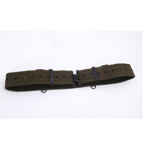 DFB0119 Customized OD 2.5 Inches Width 125cm Tactical Canvas Belts with Breathable Eye Rings Polycotton with <b>Quick</b> Hook <b>Link</b> - Product Image 4