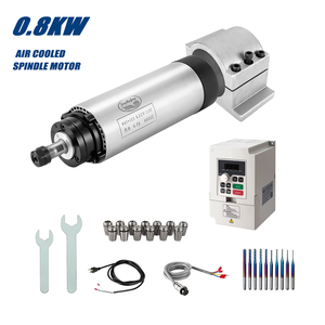 Zhong Hua Jiang 0.8KW ER11 65mm 110V/220V Kit de Motor de Husillo CNC Refrigerado por Aire con Rodamiento de Alta Calidad para Máquina de Grabado y Perforación Nuevo - Product Image 1