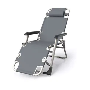 New Folding Deck Chair Office Villa Rest Folding Chair Furniture Outdoor Rest Single Leisure Sofa Chair for Rest