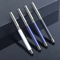 Stylo cadeau d'affaires design de luxe stylo d'écriture de bureau pour femmes et hommes stylo à bille à rouleau en métal de papeterie