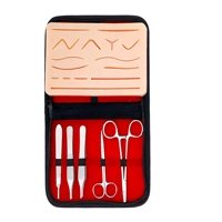 Kit de formation en suture chirurgicale professionnel avec coussinet en silicone, aiguille-pince, forceps, ciseaux, manche de scalpel – Fournisseur en gros de premier plan