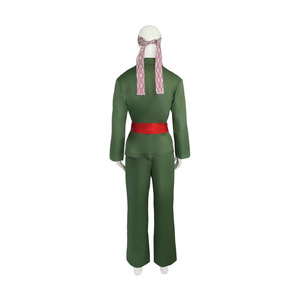 Dragon Kid Green Karate Jumpsuit With <b>Red</b> <b>Belt</b> For Boys Anime Costume - Product Image 2
