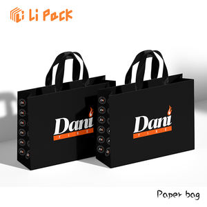 Lipack ฟรีคูปองราคาถูกขายส่งหรูหราถุงกระดาษพิมพ์ที่กำหนดเองถุงกระดาษช้อปปิ้งที่มีการจัดการ - Product Image 4