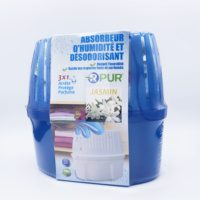 Seau réutilisable haute capacité de 15,8 oz, seau absorbant l'humidité rechargeable avec pack de recharge, boîte de déshumidification pour armoire, conteneur