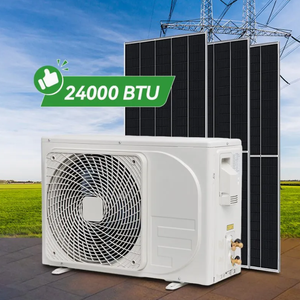 Mini Split de Aire Acondicionado de 48V AC con Energía Solar, 1.5HP, Ahorro de Energía, Frío/Calor, 12000-24000 BTU para el Hogar, 48V-9K 12K 18K 24K - Product Image 1