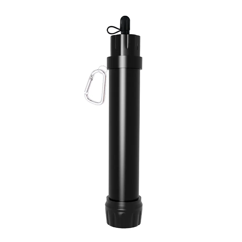 Filterwell Hollow Fiber UF Membrane Travel Hiking Outdoor Camping Water Filter Portable Life Black Water Filter Straw