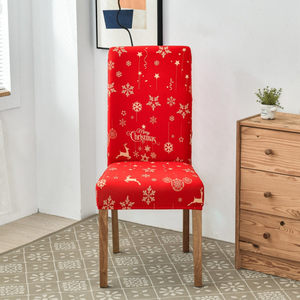 Wholesale Universal <strong>Polyester</strong>/Spandex Christmas Dinning Elasticity <strong>Chair</strong> <strong>Cover</strong> - Product Image 4