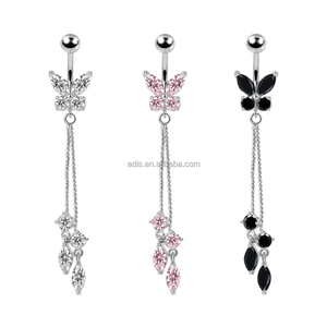 Long gland ventre anneau nouveau papillon <span class=keywords><strong>nombril</strong></span> bouton anneau mode bijoux <span class=keywords><strong>banane</strong></span> anneau femme mâle - Product Image 6