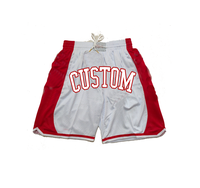 2023 grande taille hommes Shorts concevoir votre propre basket-ball Shorts LOGO broderie LOGO broderie blanc Basketball Shorts