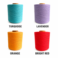 Fil de coton peigné mélangé polyester NE 8/1 12S 16S 20S TC CVC, couleur personnalisable pour chaussettes, tricotage, tissage, directement du fabricant