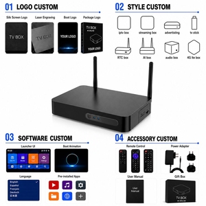 Boîtier <span class=keywords><strong>TV</strong></span> Android 11 4G LTE 4K Quad Core Amlogic S905X4 2 Go DDR4 16 Go EMMC USB 3.0 2T2R Double WiFi BT5.1 Décodage AV1 HDR10+ 2.1 - Product Image 3