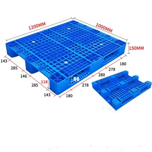 סיטונאי 3 רץ hdpe אירו מזרן פלסטיק, כיתה מזון צד אחד עם מתכת מחוזק - Product Image 6