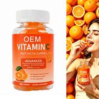 Gummies de pectine de fruits à la vitamine C personnalisables en gros (OEM) – Soutien immunitaire et antioxydant – Complément alimentaire naturel