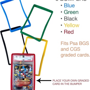 Popular Natural Rubber Gradient Color Case Shockproof Protective Pad for Graded <b>Card</b> Trading Boards - Product Image 5
