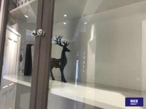 Librería NICOCABINET de Diseño Italiano, Moderna y Personalizada, Fabricada en MDF con Laca, con Puerta de Vidrio - Product Image 3
