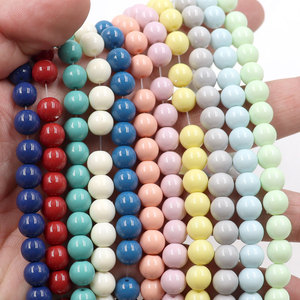 8mm Imation Swar Ovski cuentas de perlas de imitación redondas <span class=keywords><strong>Makron</strong></span> perlas sueltas para la fabricación de joyas manualidades DIY 16 pulgadas de longitud - Product Image 5