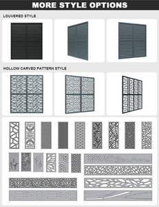 JHR Custom Modern Aluminium Louvre Scherm van Aluminiumlegering voor Villa, Tuin, Privacy, Windbreker Paneel, Geschikt voor Residentiële en Hotelgebruik, Milieuvriendelijk - Product Image 6