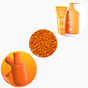 Belief Manufacturing 2% Relación de adición Fuerte fuerza de tintado Paquete cosmético de plástico PE Masterbatch naranja - Product Image 1
