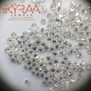 IKYRAA JEWELS DQ-14 เพชรเลี้ยงในห้องปฏิบัติการจากผู้ผลิตโดยตรง พลอยหลวมขนาด 1.90 มม. ทรงบริลเลียนท์ ความใสสูง รับรองโดย IGI ผลิตตามสั่ง - Product Image 1