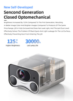Projecteur DLP J20 Lumens élevés 4K HD projecteurs d'éducation publicité adroid sans fil double wifi proyector extérieur avec batterie