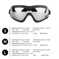 Lunettes de protection coupe-vent pour animaux de compagnie, lunettes pour chien, protection UV, accessoires pour casque de moto, pour chiens de taille moyenne à grande