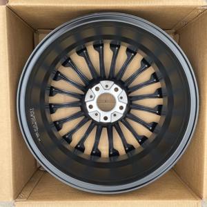 Cerchi in Lega Concavi 5x112 da 18 Pollici per Auto Flow Forming Nero con Bordo Lavorato per Mercedes Classe C/Classe E <span class=keywords><strong>W211</strong></span> W204 - Product Image 4