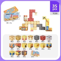 Bloques de rompecabezas de cubo magnético de Venta caliente con bordes suaves y embalaje de regalo para concentración, juego creativo y desarrollo de habilidades