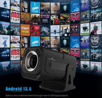 Projecteur à courte focale JY320 en promotion, LCD 720P HD natif, compatible 4K, 180 ANSI, T950S, 2+8 Go, Android 13, avec fonction de mise en miroir sans fil