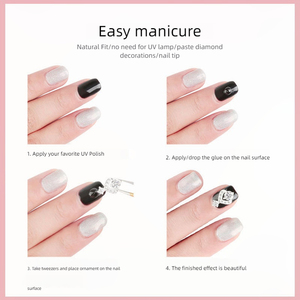 Colle à strass pour ongles 7g, adhésif puissant, colle de fixation pour décorations d'ongles, fournitures de manucure OEM - Product Image 5