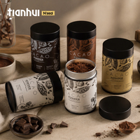 Boîte métallique scellée Tianhui, directement de l'usine, avec couvercle à vis – Contenant de stockage pour poudre de cacao et grains de café