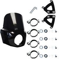 Accessoires de moto, kits de carénage de phare et de pare-brise, matériau ABS, compatible avec Harley Dyna Street Bob Low Rider