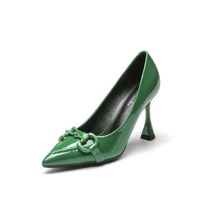 Nuevo Estilo 2026, Zapatos de Tacón Bajo de Piel Vacuna Genuina, Cómodos, con Punta en Pico, Unisex, Resistentes al Agua - Product Image 6