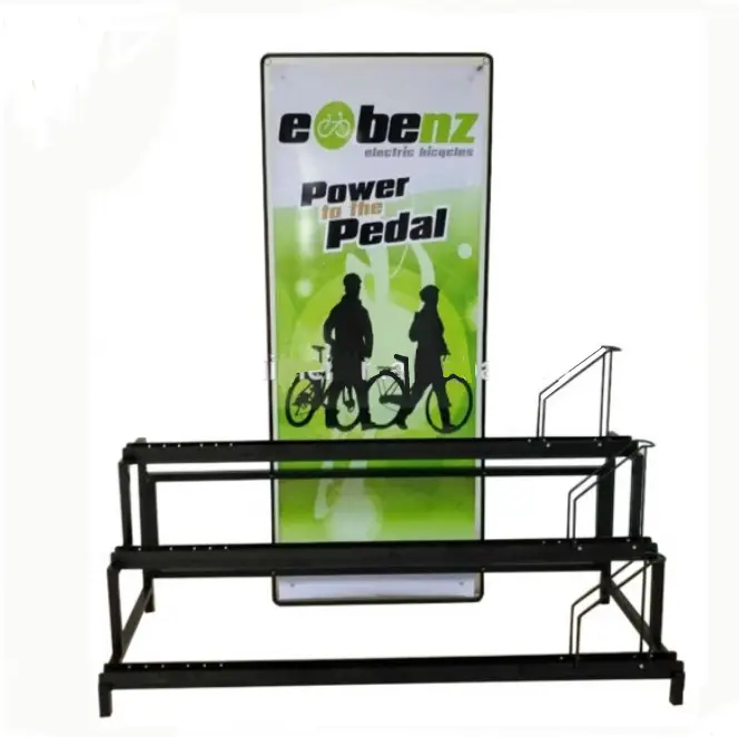 Rak Display Sepeda, Penyangga Besi Pit Dalam Ruangan & Luar Ruangan