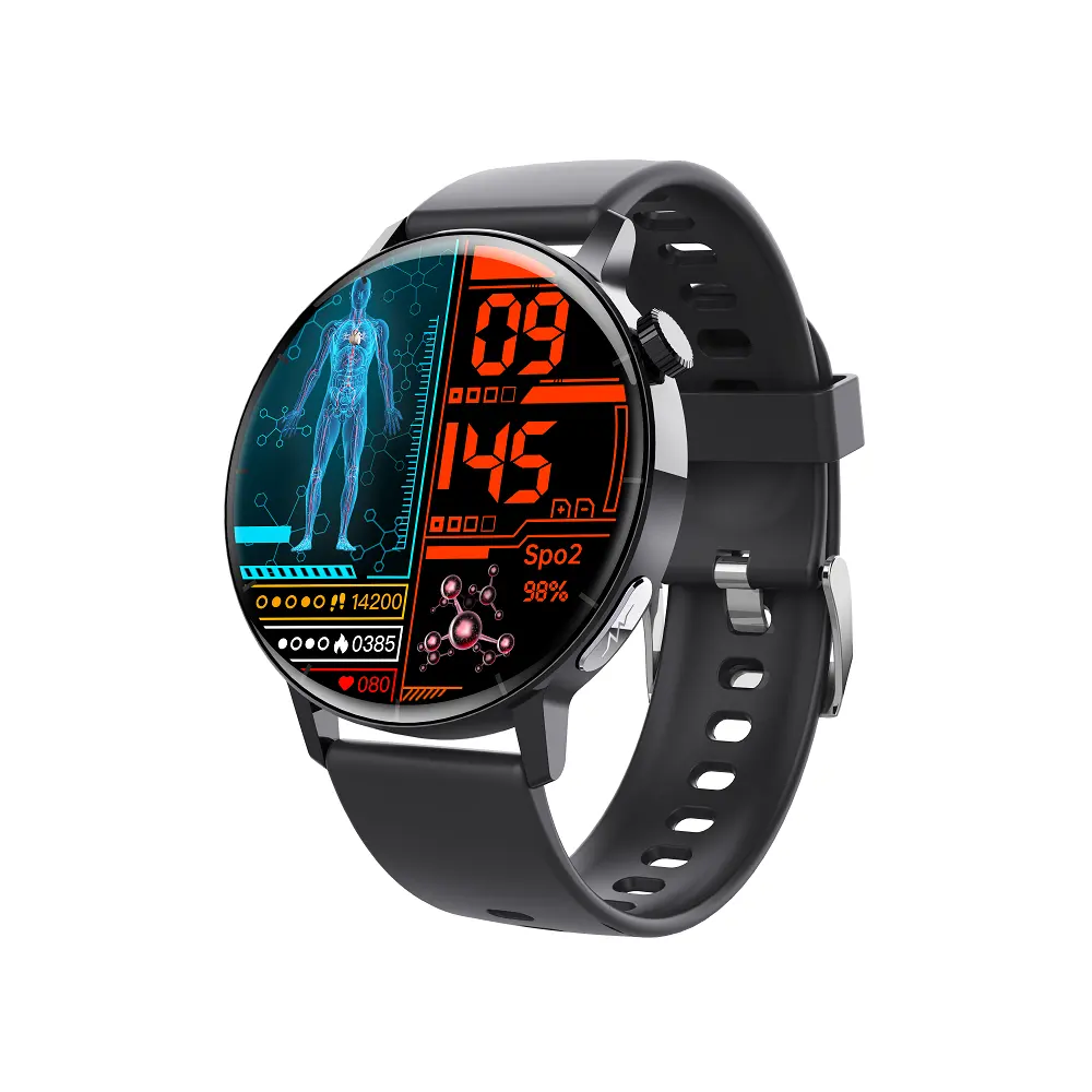 Neue F67Pro Smartwatch misst Harnsäure Blutfette Elektro kardiogramm Druck überwachung HRV Wissenschaft Schlaf Blut Sauerstoff