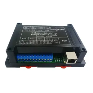 Módulo de temporizador ET48A08 do interruptor de rede MQTT TCP UDP Web HTTP RS485 Ethernet Relé de rede Modbus