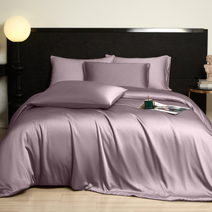 Flax-Colored 1800 Series Luxury Bamboo Bed Sheets <strong>Hypoallergenic</strong> Organic Earth Cooling Comfort Duvet Cover <strong>Bedding</strong> Set Woven - Product Image 3