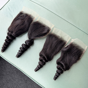 High Quality 2x6 4x4 5x5 hd closure Loose wave Human Hair 10-20inch100% Human Hair Natural Color - Product Image 3