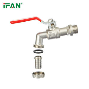 IFAN जाली पीतल बिबकॉक जल आपूर्ति गार्डन बाथरूम पीतल स्लिवर रंग पीतल बिबकॉक टैप - Product Image 2