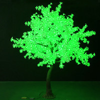 300cm RGB LED Érable Éclairage Haute Simulation Artificielle Automne Feuilles D'érable Arbre Jardin De Noël Festive Lampe Décorative