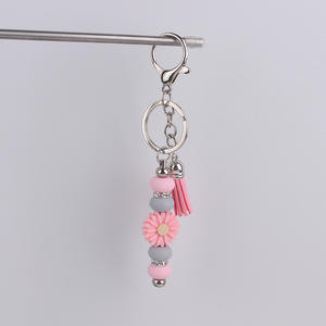 Commerce électronique transfrontalier Ins Daisy Porte-clés en gel <span class=keywords><strong>de</strong></span> silice, sac pour téléphone portable, pendentif, pendentif à pompon - Product Image 6
