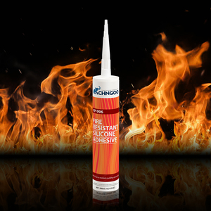 Không ngọn lửa chống cháy Silicone dính 450 ° C-cho cửa ra vào cửa sổ Bếp gas mũ trùm chống cháy và cách nhiệt - Product Image 1