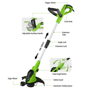 เครื่องตัดหญ้าไฟฟ้า Vertak 550W และเครื่องเล็มขอบสนามหญ้าแบบป้อน<span class=keywords><strong>สาย</strong></span>อัตโนมัติ สำหรับตัดหญ้า - Product Image 2