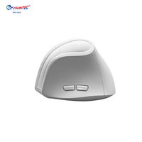MW-060X-White Mouse Gaming Vertikal Optik USB Nirkabel 2.4G BT Mode Ganda Baru DPI Dapat Disesuaikan 6D Ergonomis untuk Tangan Kanan