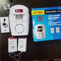 Sistem Alarm Wi-Fi Portabel Anti Maling dengan Sensor Gerak PIR Manusia, Detektor Gerak Rumah Wolf Guard, Kontrol Jarak Jauh, Plastik