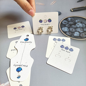Carte d'emballage de bijoux en papier couché avec logo personnalisé, design tendance et original, pour collier et boucles d'oreilles - Product Image 6