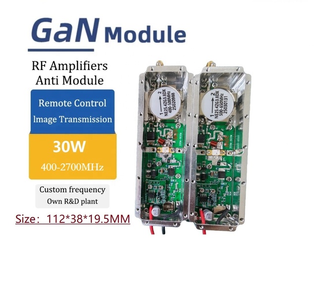 30W 400M-6G GaN RF Power Amplifier Module Lora FPV UAV System Module UAV Counter