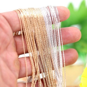 <b>Gold</b> Wire <b>Chains</b> 0.6mm <b>Snake</b> Bone <b>Chain</b> Jewelry Findings For DIY Accessories Silver K <b>Gold</b> White Color Retaining Wholesale - Product Image 1