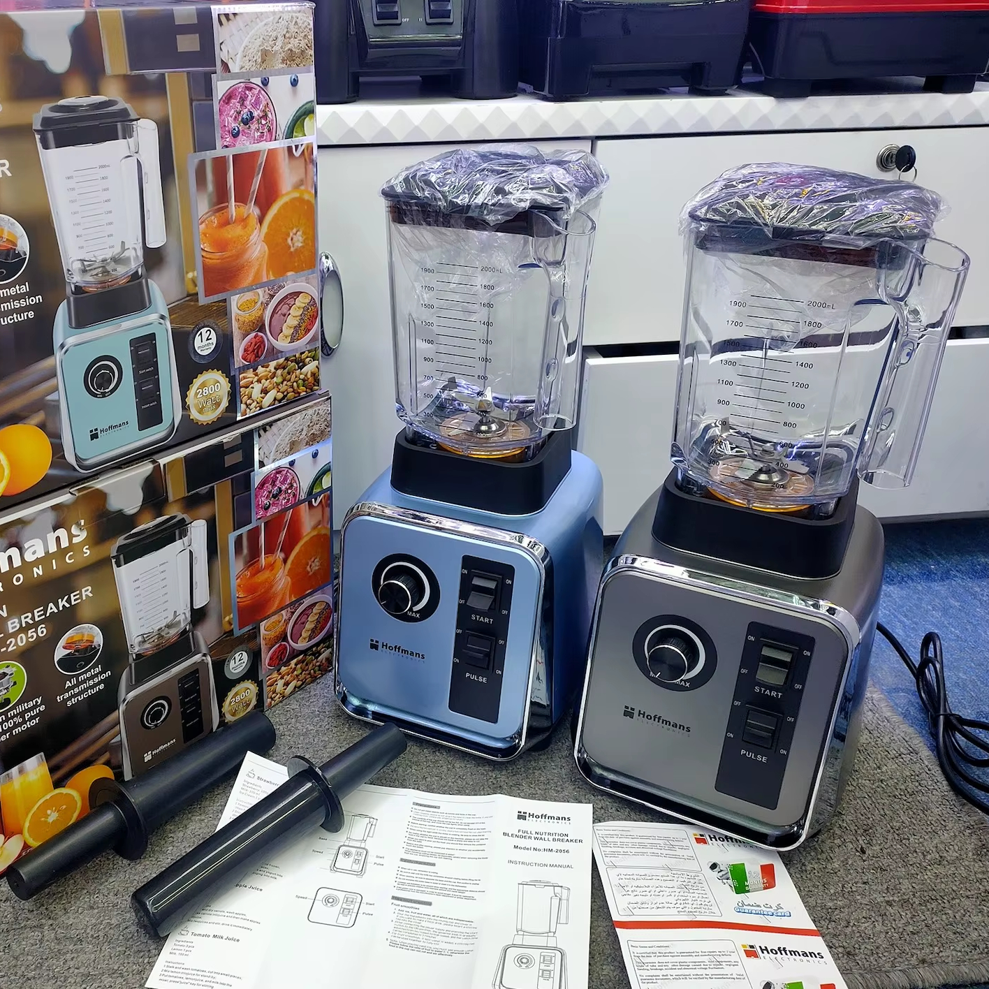 Efficient Energy Saving Hoffmans 2L Power Blender 4800W Intelligent Control for Eco Housing and Smart Kitchen Appliance